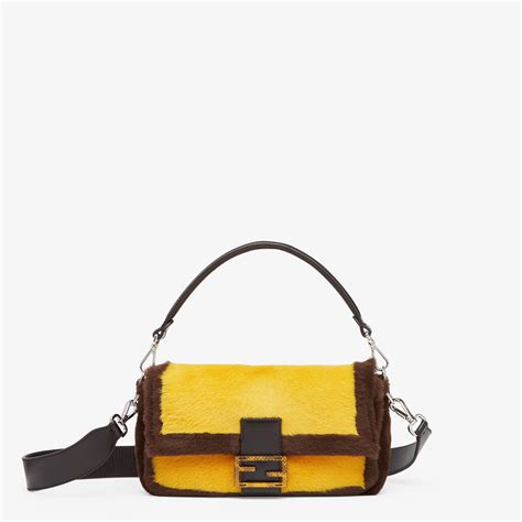 fendi sheepskin baguette|fendi baguette archive.